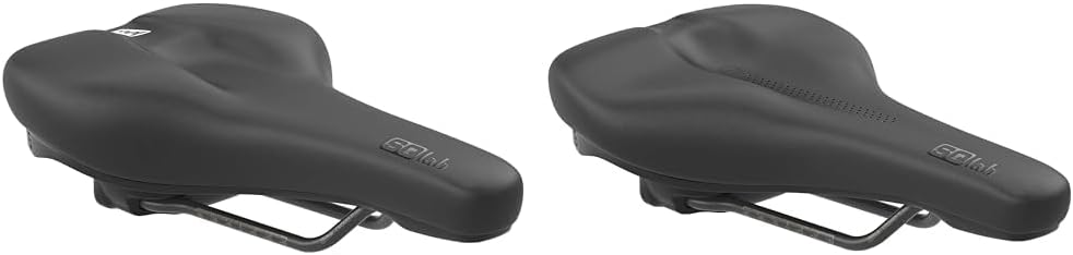 SQlab Unisex – Erwachsene 602 M-d Active 2.1 Fahrradsattel Schwarz 14 cm Bundle mit Fahrradsattel, S