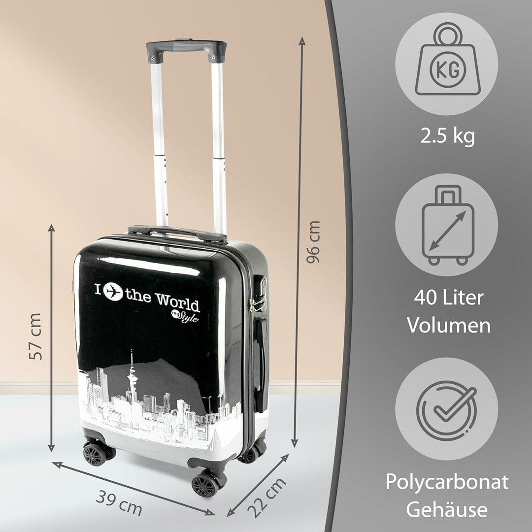 Xonic Reisekoffer – Koffer gross mit Rollen als Hartschalenkoffer – Trolley in Grösse M L XL oder im