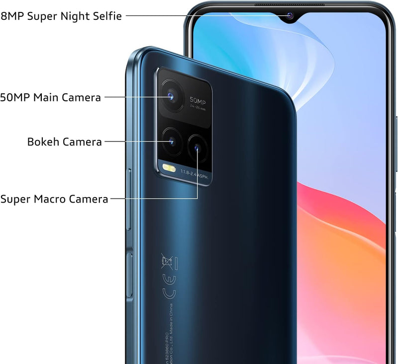 VIVO Y21s 4GB +128GB Smartphone, 50MP Main Camera, 5000mAh Battery, FastCharge with 18W, 8MP Super N