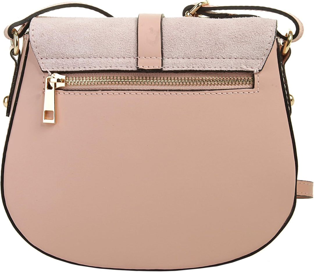 Cluty Umhängetasche echt Leder Damen - 018970 Cognac, Cognac