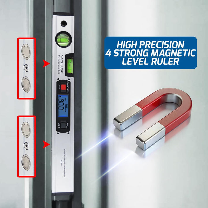 Winkelsucher Werkzeugmesser Digital mit Stufe und Magnete
