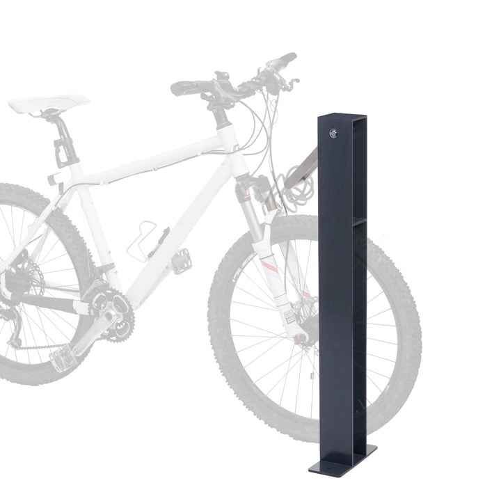 Mendler Fahrradbügel HWC-G20AM 96x24x10cm verzinkter Stahl - anthrazit | Fahrradständer, Anlehnbügel