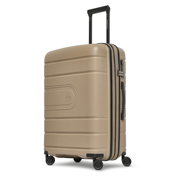 REDOLZ Hartschalen Check-in Koffer | Mittelgrosser M Trolley 46 x 28 x 66 cm mit Dehnfalte aus hochw