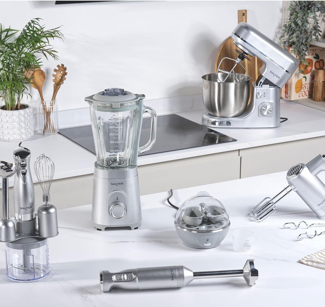 Salter EK6359MMSVDE Aspen Milchaufschäumer – 4 in 1 elektrischer Milchdampfer, heisser und kalter Mi