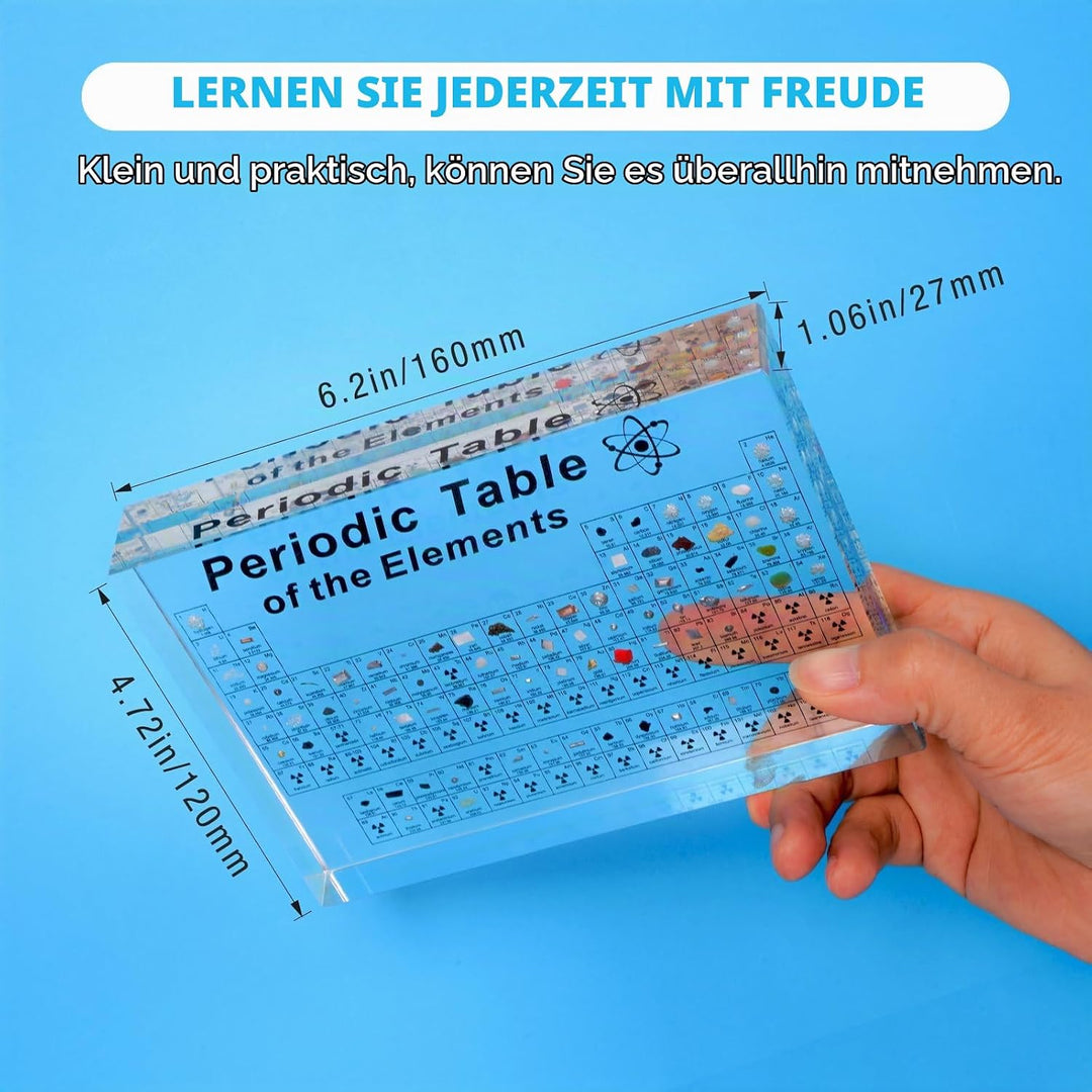 Jeebel Periodensystem der Elemente Acryl, Periodic Table mit 83 Echten Elementen Periodensystem zum