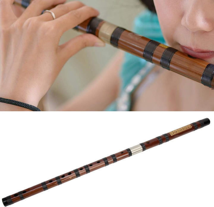 Eujgoov Flöte Bambusflöte, D-Key Dizi Bitter Bambusflöte Traditionelles Chinesisches Instrument mit