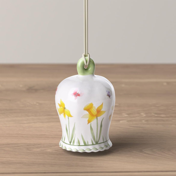 Villeroy & Boch - New Flower Bells - Osterglocken Ornament Set 6 cm Grün/Gelb, Spülmaschinenfest, Mi