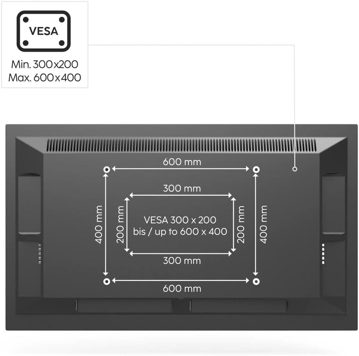 Hama TV-Ständer im Staffelei-Design (stabiles TV-Stativ für Fernseher 37"-75" / 94-191 cm, höhenvers