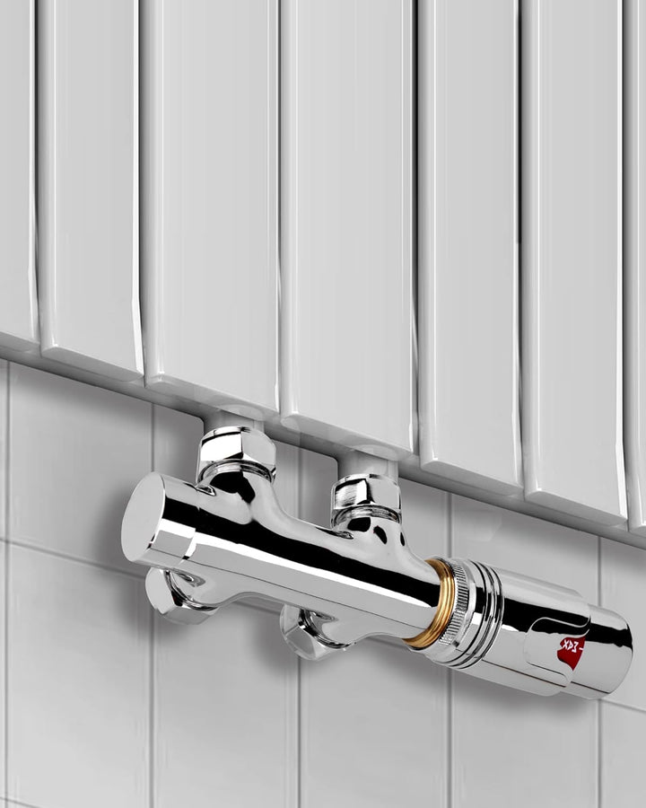 S SIENOC H-Ventil Anschlussgarnitur Mittelanschluss/Radiator Valves Thermostat Für Badheizkörper Mit