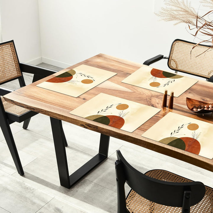 KitchenYeah© Platzsets Abwaschbar 6-Teilig 45x30 cm Tischsets Platzdeckchen Platzset Unterlage Tisch