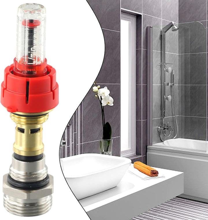 10 Stk Verteiler Durchflussmesser, Durchflussmesser für Wasser Fussbodenheizung, Verteiler Durchflus