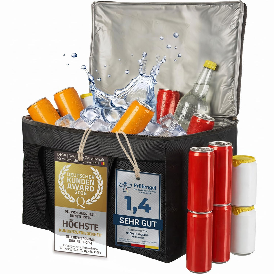 XXL Kühltasche iolierte Getränke &amp; Snack-Tasche Isotasche Picknick-Tasche für Camping Reisen Urlaub