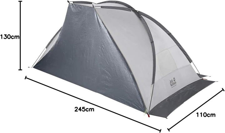 Jack Wolfskin Beach Shelter III Slate Grey Einheitsgrösse, Slate Grey Einheitsgrösse