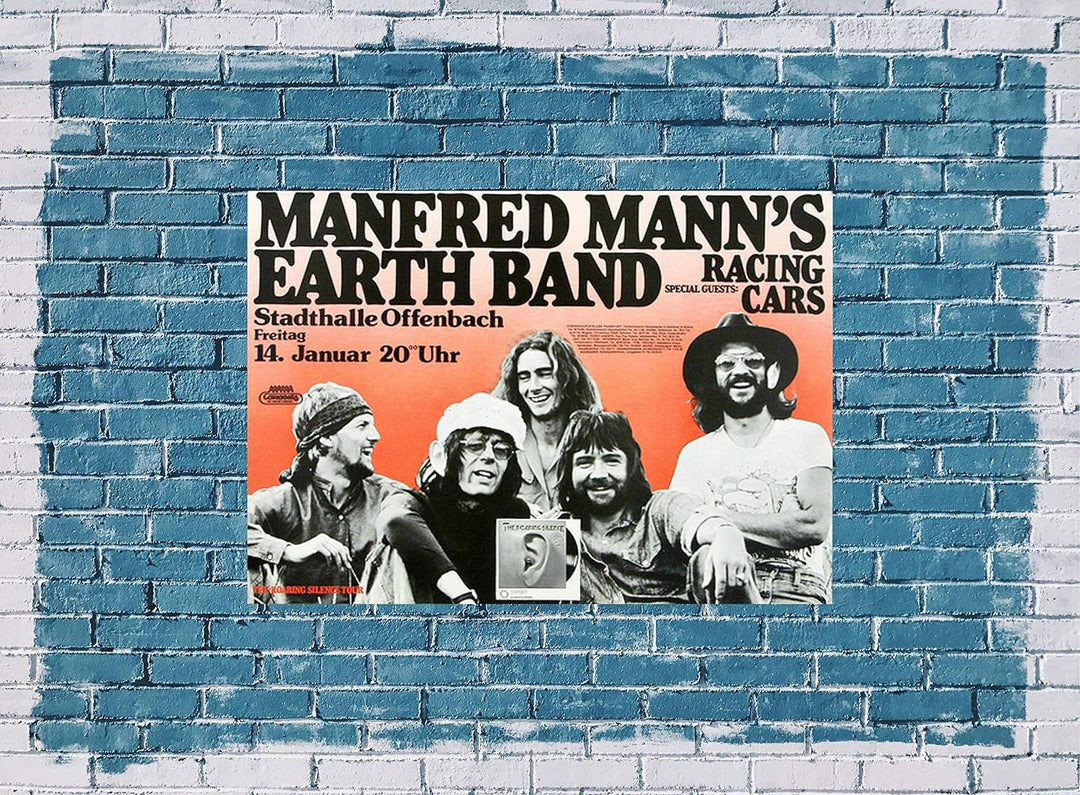 Manfred Mann's Earth Band - Roaring Silence, Frankfurt 1976 » Konzertplakat/Premium Poster | Live Ko