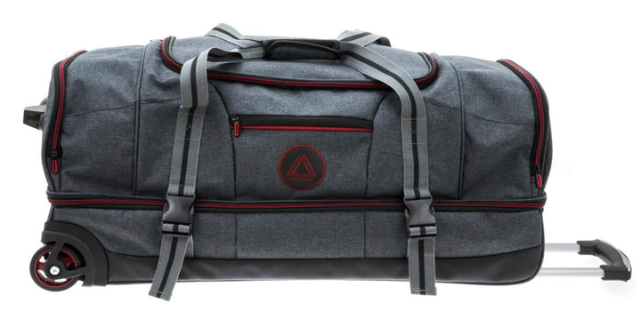 Reisetasche Schuhfach Doppeldecker Trolley Grau Anthra Rot 76 x37x33cm Bowatex