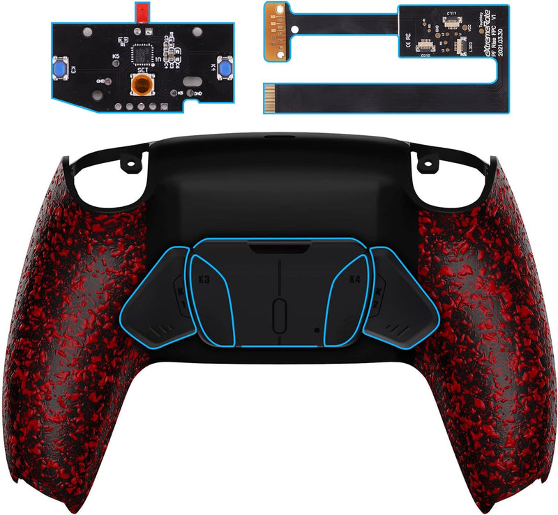 eXtremeRate Programmierbar RISE4 Remap Kit für ps5 Controller BDM-010/020,Remap Board&Rückplate Gehä