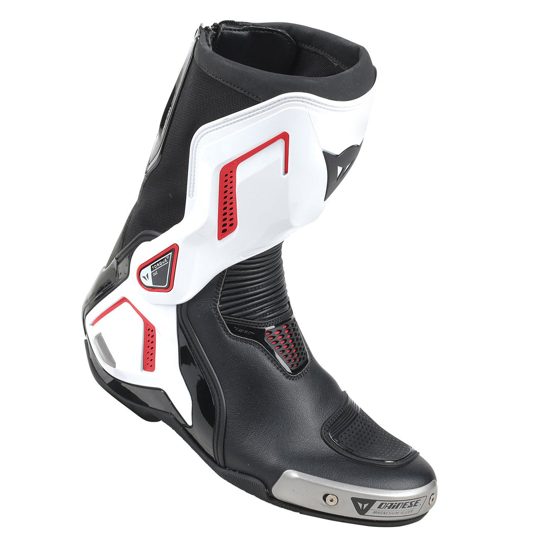 Dainese Torque D1 Out Motorradstiefel 39 EU Schwarz Weiss Lava Rot, 39 EU Schwarz Weiss Lava Rot