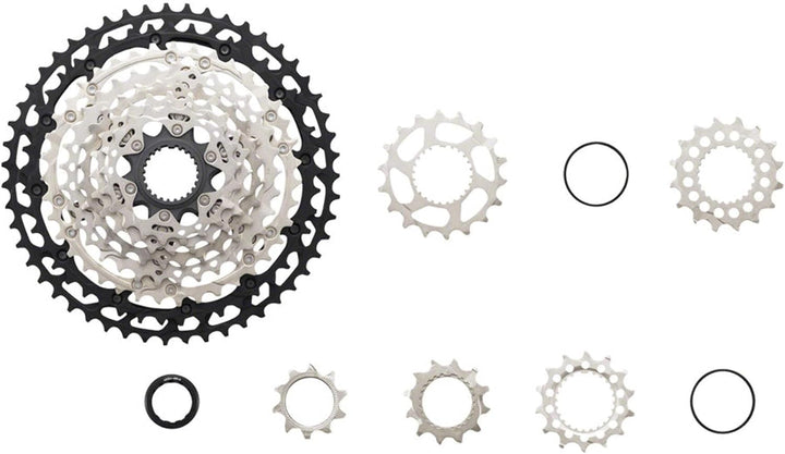Shimano XT CS-M8100 Cassette - 12-Speed, Silver/Black, Mirco Spline 12-fach, 12-fach