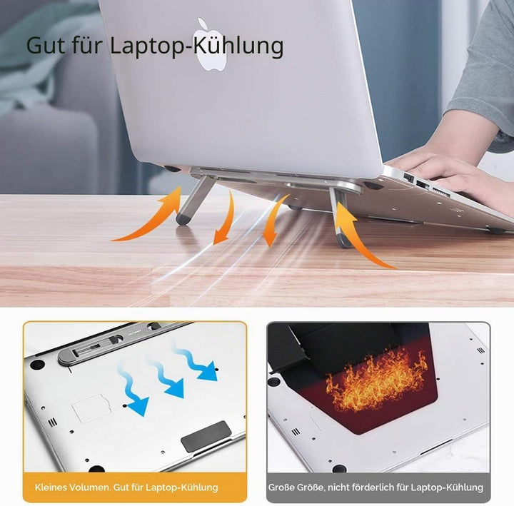 nediea Laptop-Ständer für Schreibtisch, Laptop-Kühlständer, Tastaturerhöhung, ergonomischer Laptop-A