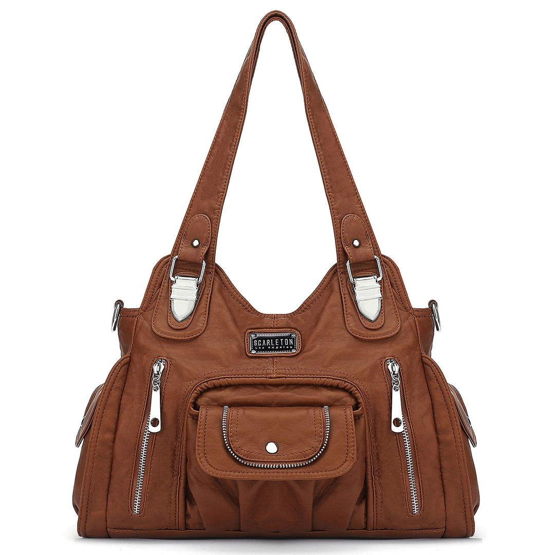 Scarleton satchel handtasche für Damen, ultraweich gewaschen vegan leder crossbody beutel, schulter-