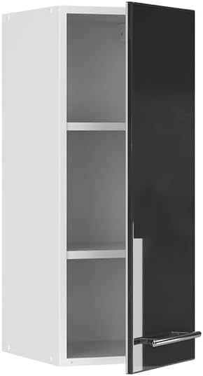 Vicco Hängeschrank Fame-Line, Anthrazit Hochglanz/Weiss, 30 cm Anthrazit Hochglanz Hängeschrank 30 c