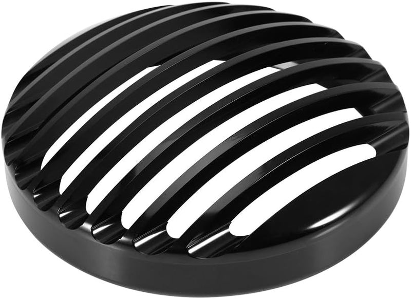 Fydun Motorrad Scheinwerfer Grillabdeckung 5 3/4 "Aluminium Motorrad Grill Abdeckung Schwarz Schutzh