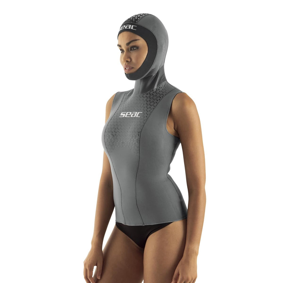 SEAC Damen Hoody Lady Unterziehweste für Tauchen, aus 2,5 mm Neopren, Standard, XS