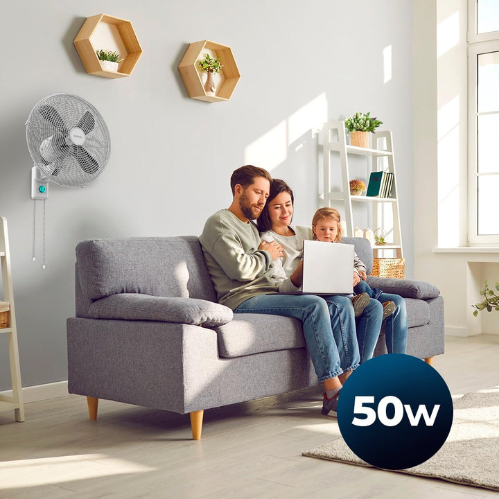 Cecotec - Wandventilatoren EEnergySilence 4500 Power Wall, 50W, 30 cm Durchmesser, 4 aerodynamische