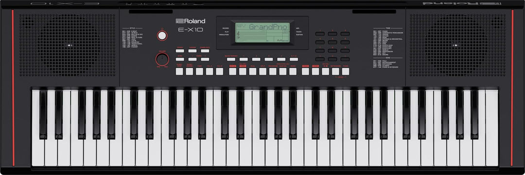 Roland E-X10 Keyboard | 61-Tasten Piano, perfekt für Einsteiger &amp; Unterricht | 600+ Sounds | Stereo-