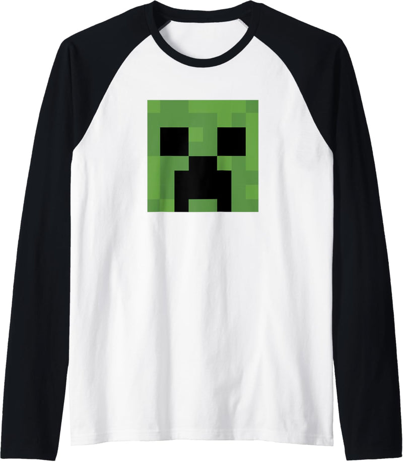 Minecraft Creeper Grosses Gesicht Raglan
