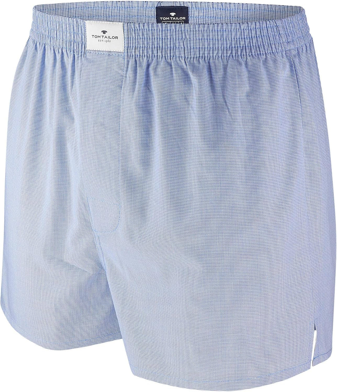 TOM TAILOR Herren Boxershort blau kariert 2er Pack L Lightblue, L Lightblue