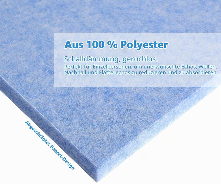 Rdutuok 12 Stück Akustik Panel,30x26x1cm Hexagon Akustik Absorber Schallschutzplatten Akustikpaneele
