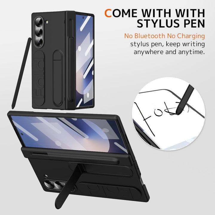 NINKI für Samsung Galaxy Z Fold 5 Hülle mit Armband Samsung Fold 5 hülle mit Displayschutz Galaxy z