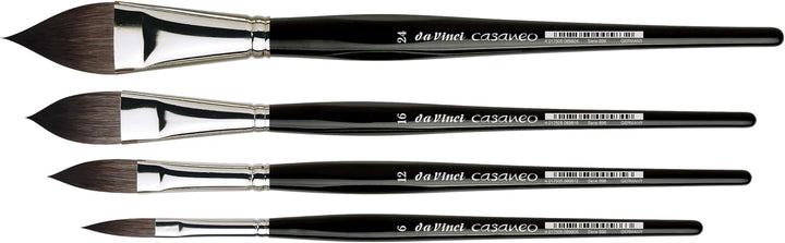 da Vinci Watercolor Serie 898 Casaneo Pinsel, oval, Spitze Waschung, New Wave Synthetik, Grösse 24 O