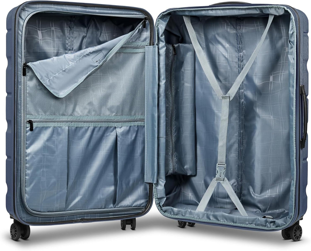 Franky Munich 4.0 Koffer gross | Hartschalen Trolley mit 4 Rollen, Kreuzpackgurt, arretierbarer Grif