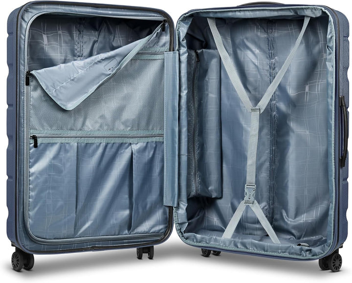 Franky Munich 4.0 Koffer gross | Hartschalen Trolley mit 4 Rollen, Kreuzpackgurt, arretierbarer Grif