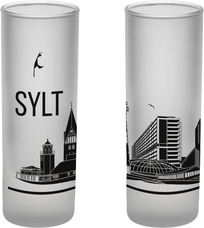 3forCologne Schnapsgläser 6,5cl | 6er Set | Sylt Skyline| Pinnchen, Shotgläser, Tequila, Vodka, Obst