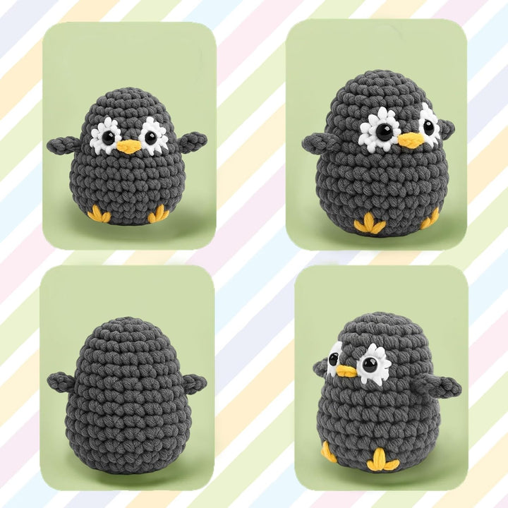 ZexJpr Häkelset Für Anfänger, Crochet Set, Stricken für Anfänger, DIY Häkeln Kit Mit Biene, Hase Und
