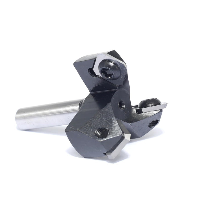 Sinoprotools Planfräser 8mm Schaft,Durchmesser 38mm mit Winkel 45°,Hobelfräser & Abrichtfräser mit W