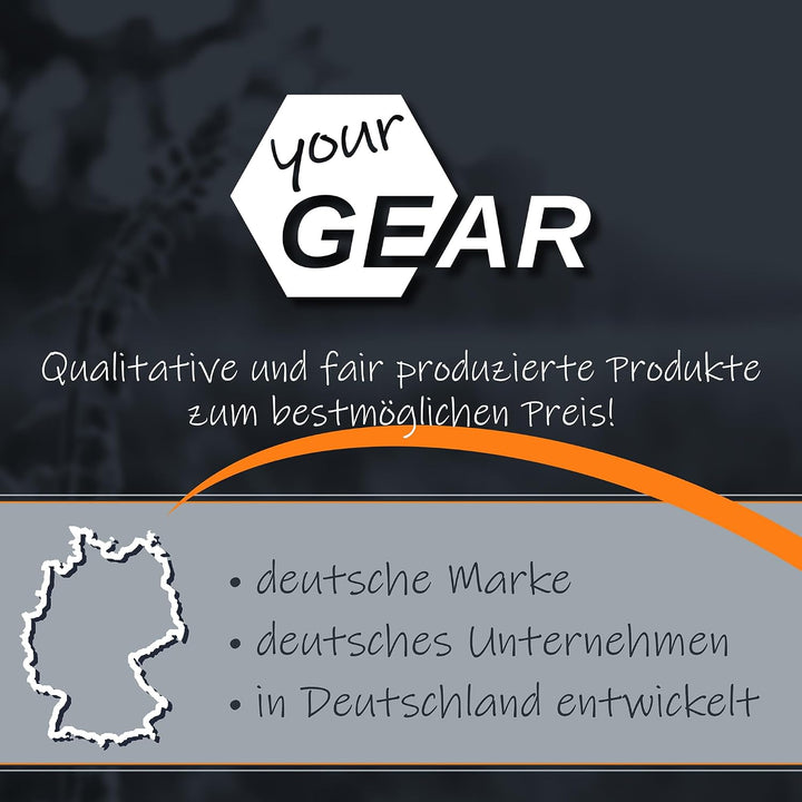 your GEAR Caravan Organizer Mesh - Hängeregal für Zelt, Vorzelt, Wohnwagen 140 x 45 cm, 4 Fächer