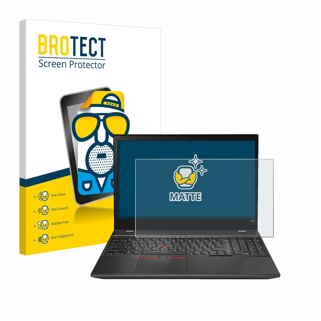 BROTECT Entspiegelungs-Schutzfolie für Lenovo ThinkPad T580 15.6" Matte Displayschutz-Folie, Anti-Re