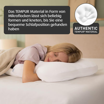 TEMPUR Ombracio Schlafkissen, ergonomisches Bauchschläferkissen in Schmetterlingsform, Liegefühl mit