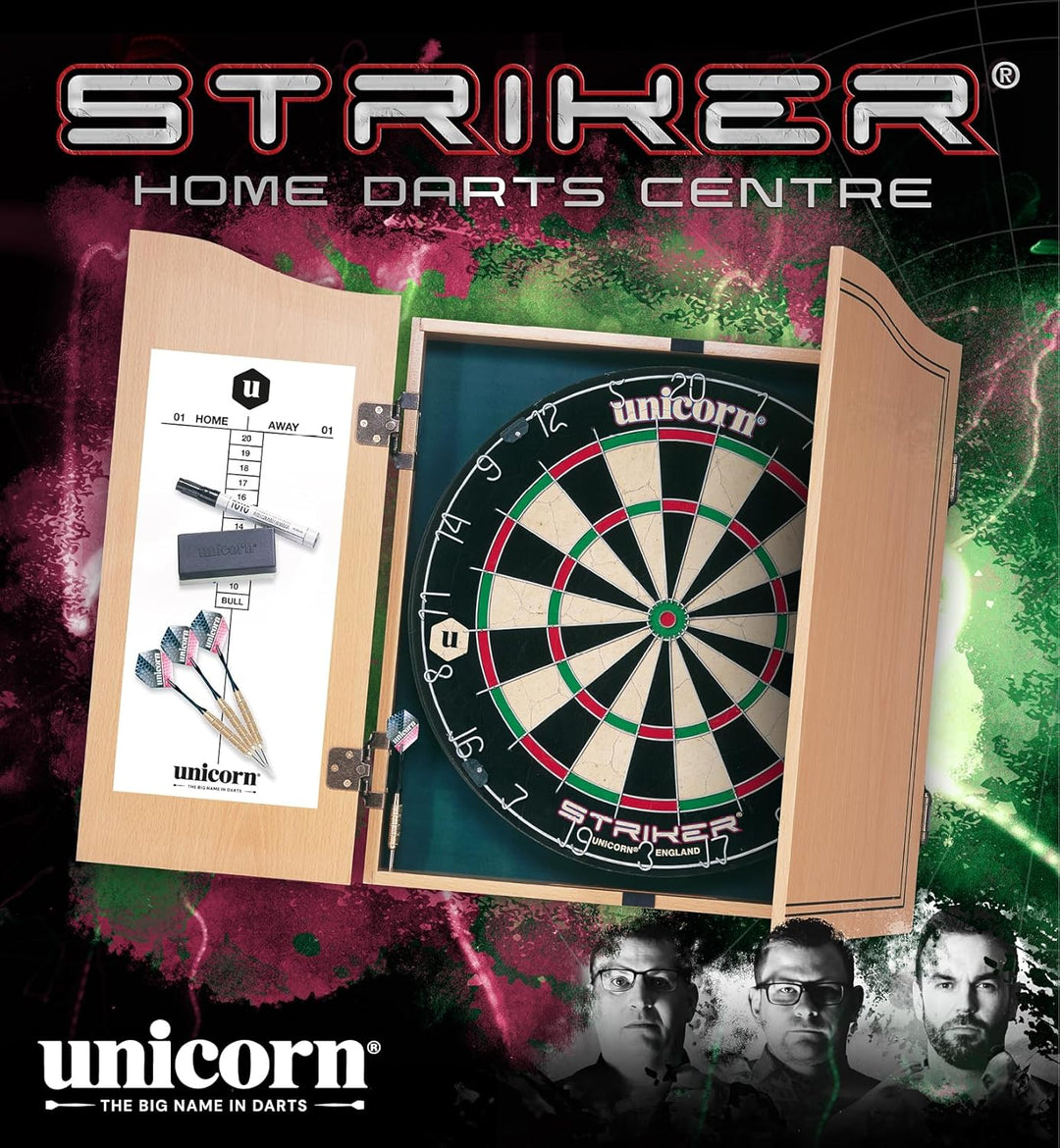 Unicorn Bristle Kabinette Striker Home Dart Center Einheitsgrösse Schwarz, Einheitsgrösse Schwarz