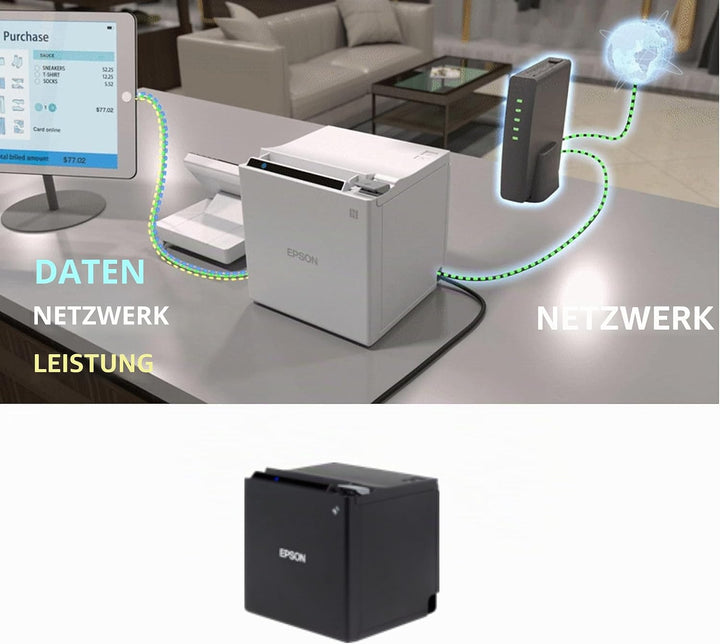 Epson C31CE95112 "TM-m30 (112)" Ethernet mit Bluetooth, Thermodrucker