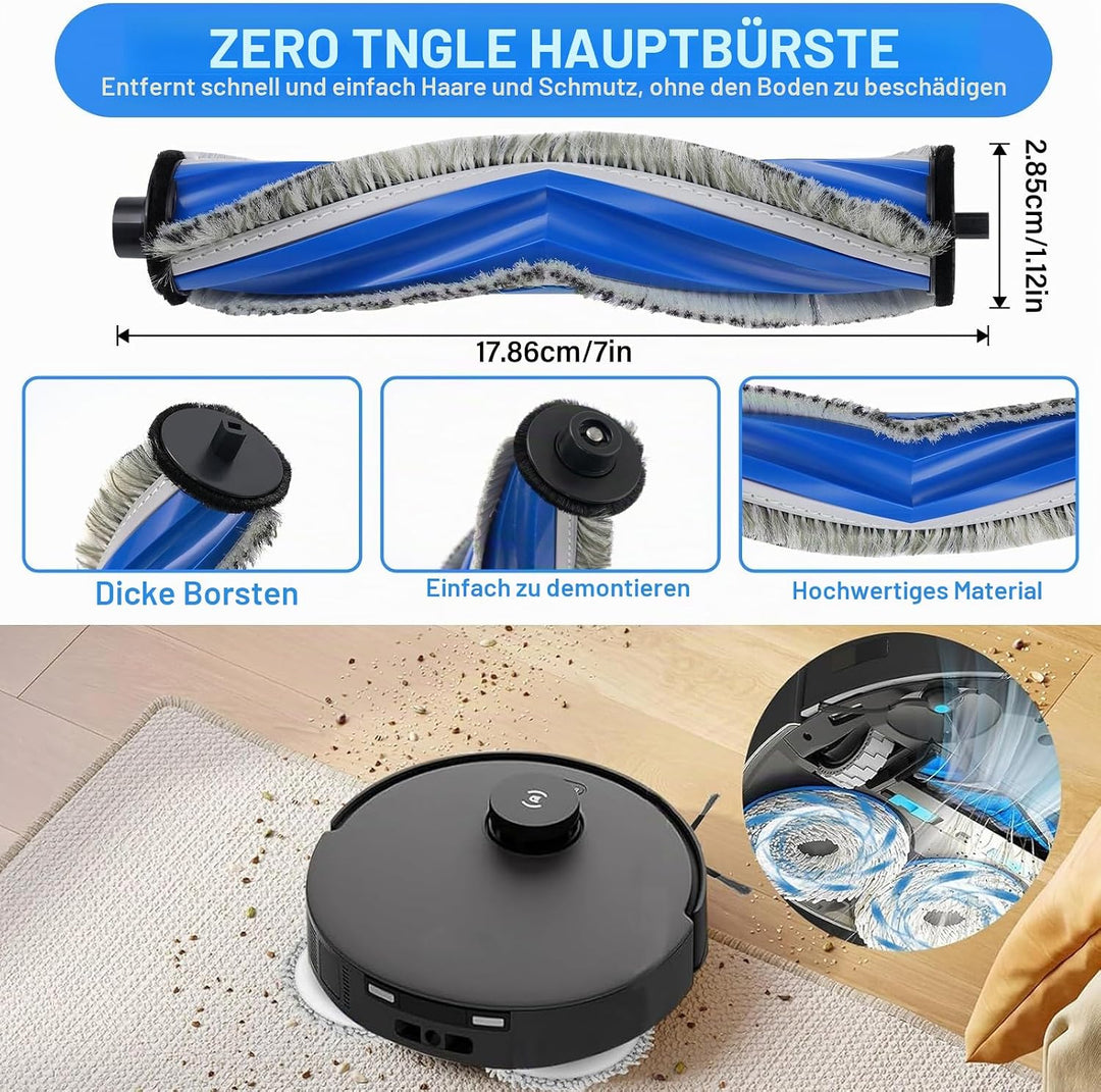 Zubehör für Ecovacs DEEBOT T30S, Ersatzteile für Ecovacs Deebot T30S PRO Staubsauger, 1 Hauptbürste,