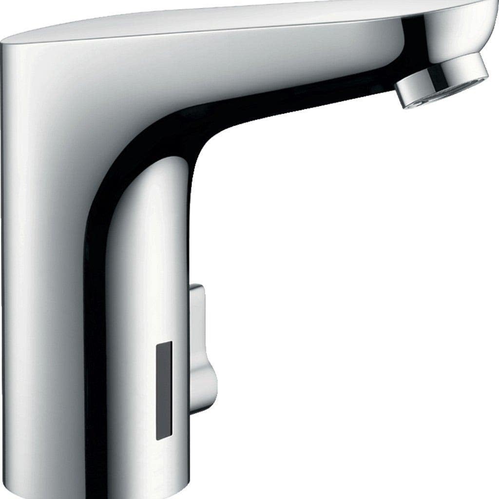 hansgrohe Wasserhahn Focus Elektronik-Waschtischarmatur, Auslauf Höhe 130mm mit Temperaturregulierun