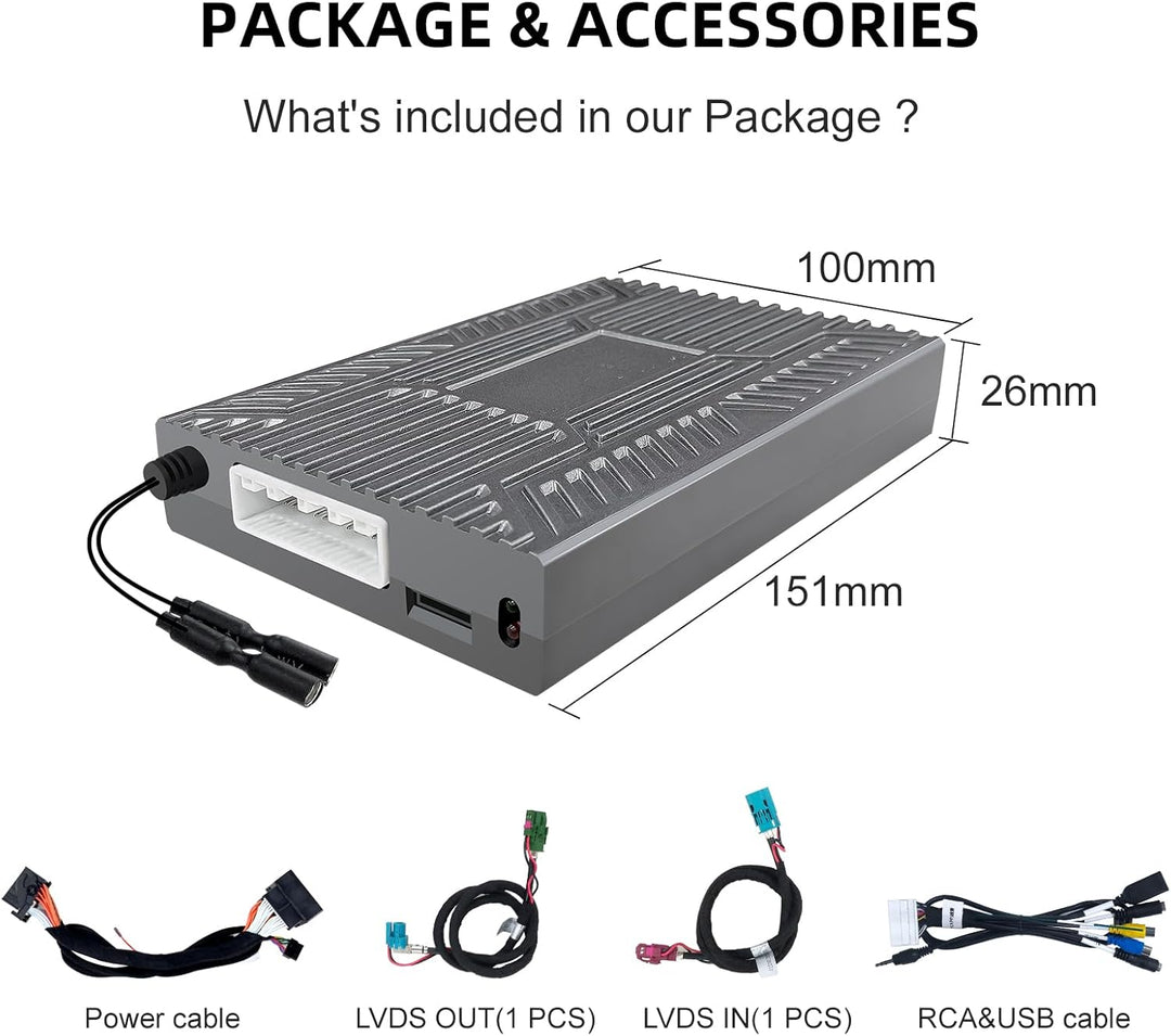 EZoneTronics Wireless CarPlay & Android Auto Retrofit Kit Decoder für Alfa Romeo Giulia Stelvio 2017