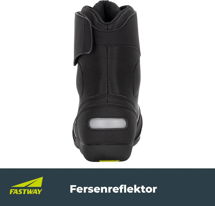 FAST WAY Touring 201 Motorradstiefel Herren, CE Zertifiziert, Schalthebelverstärkung, Knöchelschutz,