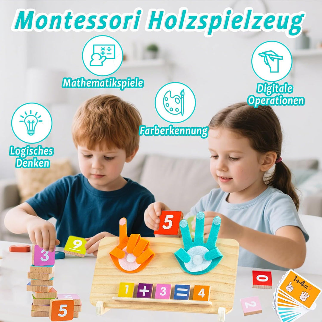 DQMOON Spielzeug ab 4 Jahre, Montessori Spielzeug ab 4 5 6 Jahre Zahlen Lernspiele Pädagogisch Wertv