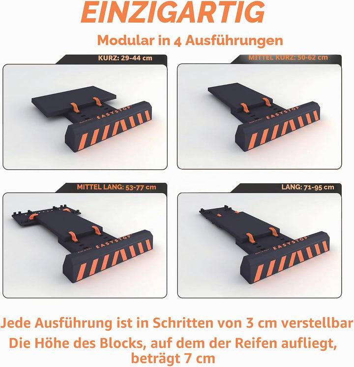 EASYSTOP - Radstopper - Die Einparkhilfe - Verstellbar -